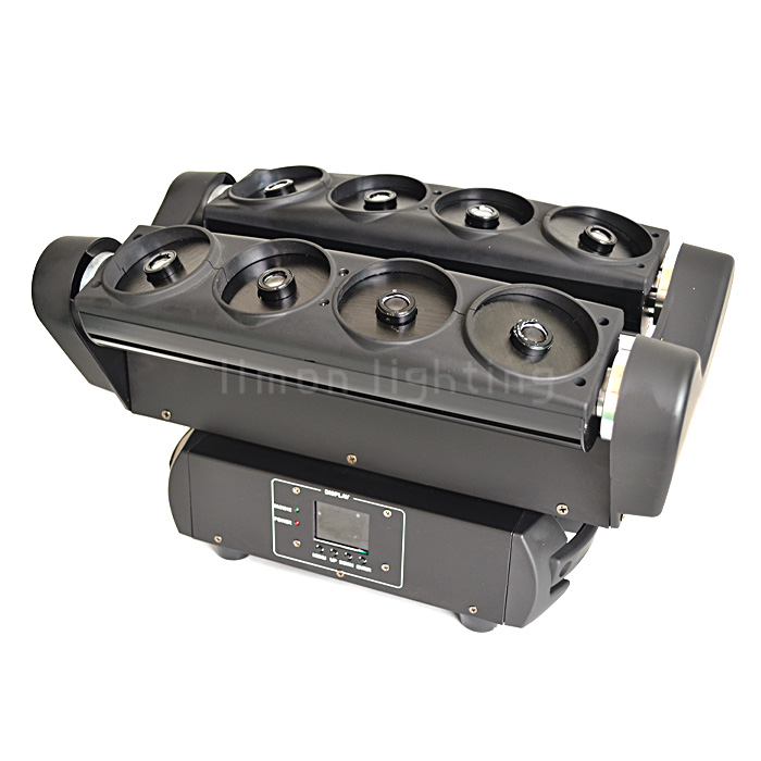 High Setting 8 Eyes RGB Laser Spider Beam Moving Head Stage Lights