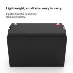 Rechargeable 12V 100Ah LiFePO4 Battery Pack For Golf Cart Solar Street Light
