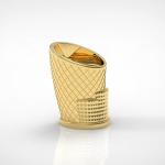 Abu Dhabi National Exhibition Centre Shape Zamac Perfume Cap with bottle