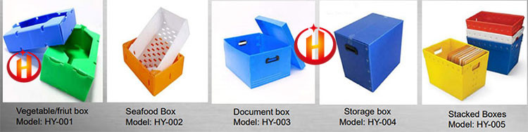 Non Toxic Foldable Corrugated Plastic Box , 400GSM Correx Packaging Boxes