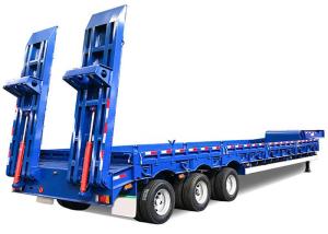 Wholesale 45.5T Low Bed Truck Trailer 1250mm Snowrunner Gooseneck Semi Trailer from china suppliers