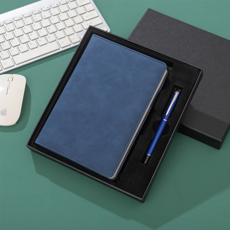 Leather Notebook Set Custom Notebooks and Pen Set for Business Office Gift Promotion