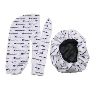 Wholesale Customized Luxury Satin Silky Durag And Matching Bonnet from china suppliers