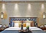 Contemporary Leather Soundproof Wall Covering / Home Decoration Wallpaper