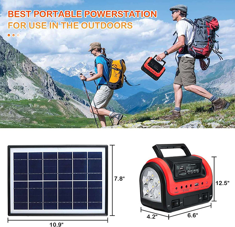 SRE-0603 Solar Led Camping Emergency Light Usb Recharge Bulb Set