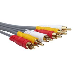 Wholesale 3RCA to 3RCA AV Adapter Cable Audio Cable Male to Male for Set Up Box Audio Video Converter Wire from china suppliers