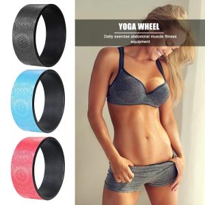 Wholesale Practical Anti Slip Yoga Roller Wheel PU Rubber Yoga Circle Full Body Back Training Tool from china suppliers