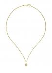18K Yellow Gold Chopard Jewelry 42cm Length Luxury With 0.05 Carat Diamond