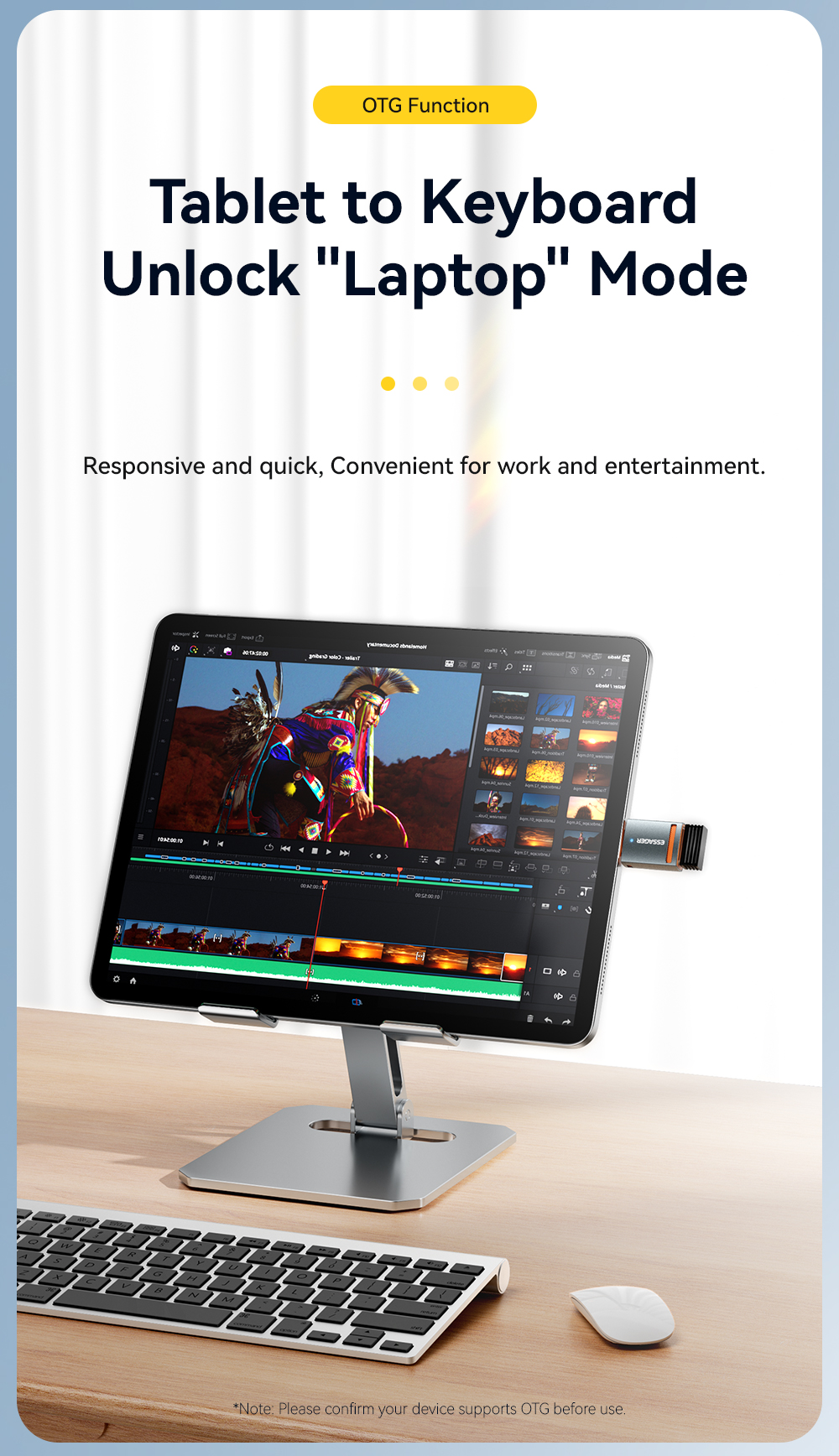 Plug In Micro USB OTG Adapter USB A C Lightning OTG Connector ESSAGER ES-OTG17 Series