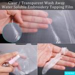 150cm Width Water Soluble Film 10 Centigrade For Embroidery / Laundry Beads