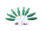 E2000 APC Fiber Channel Channel Adapter In Green , Insertion Loss 0.2dB / 0.3db