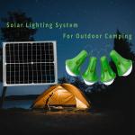 Portable Spotlight 25W Solar Home Lighting System For Outdoor Camping
