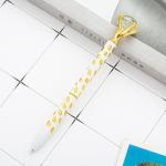Fashion Polka Dot Twist Metal Ballpoint Pen Shining Big Diamond Spot Ball Pen 1