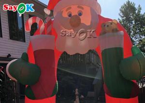 Wholesale Inflatable Christmas Arch Outdoor Yard Decor Inflatable Santa Claus Archway from china suppliers