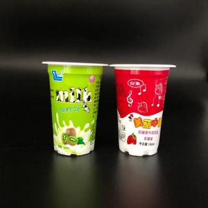 China 180ml Food Grade Yogurt Plastic Cup Frozen Yogurt Cup With Lid on sale