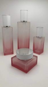 Wholesale 50g 40ml Pink Fading Luxury Glass Cosmetic Bottles And Jars Packaging OEM from china suppliers
