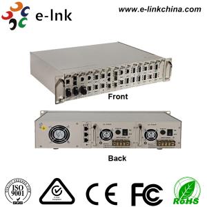 Wholesale Centralized Manageable Ethernet Fiber Media Converter , 16 Slots Fiber Optic Media Converter from china suppliers