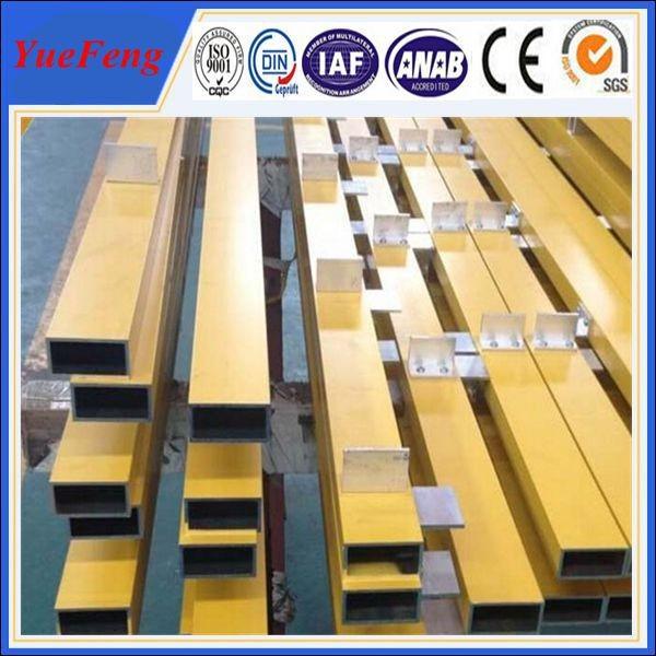 Hot! aluminum profile tube factory, OEM color painting aluminum tube aluminium