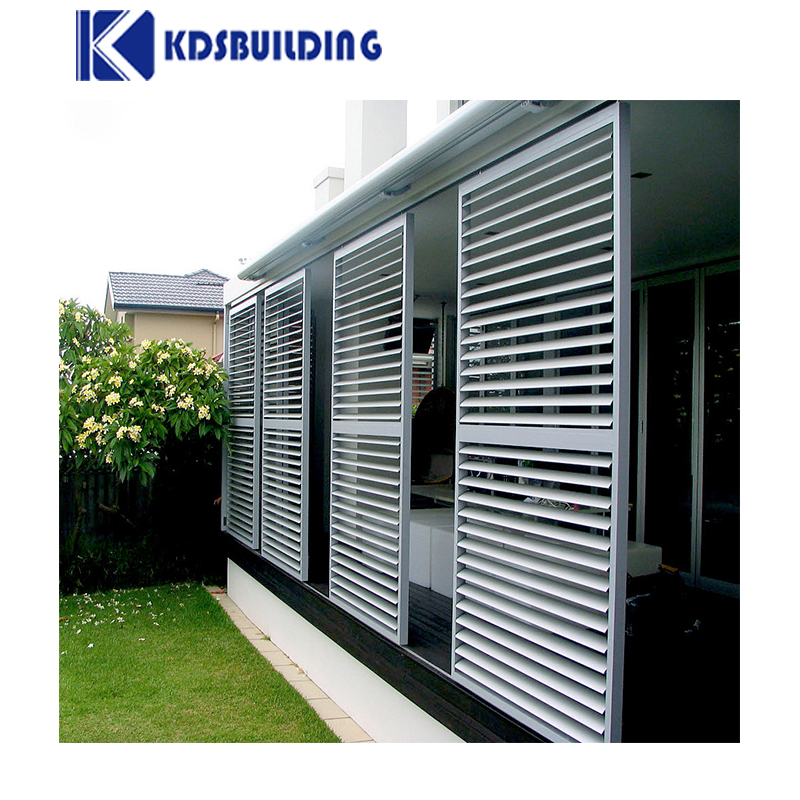 Aluminum Louver Facade Jalousie Window Size Louvred Aluminum Sun Louver Vertical