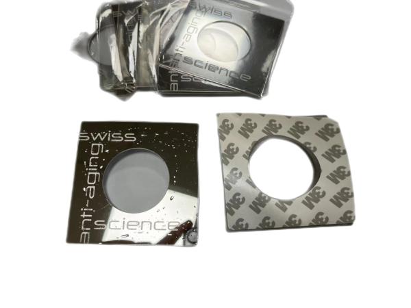 Die Cut Metal Label Plates 3D Luggage Logo Brand Bag Hat Shoe Furniture 3M Metal