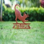 Animal Garden Ornament Metal Garden Stake Decor Silhouette Statues