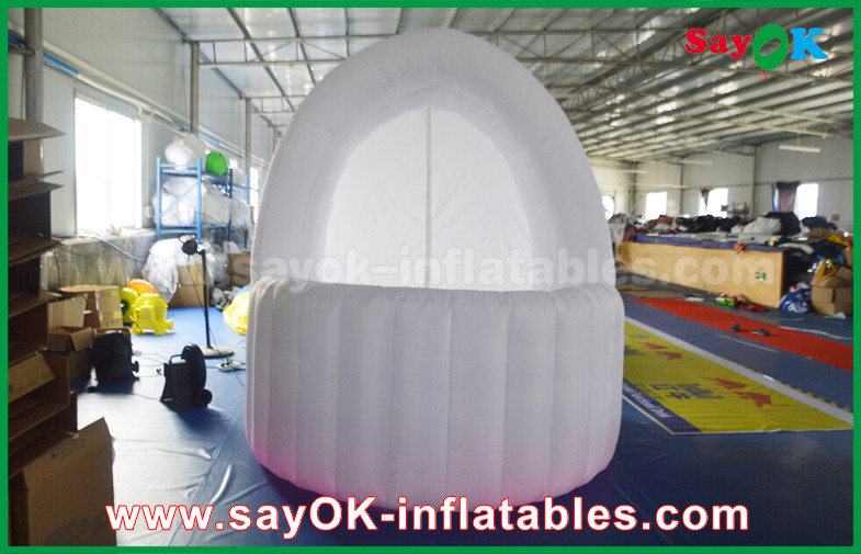 Bar Inflatable Tent White 3m DIA Inflatable Air Tent Oxford Cloth Pub Bar Tent With LED Light