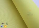 Yellow PU Fiberglass Cloth 530gsm 0.45mm Spark Welding Blanket Materials