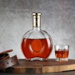 Transparent Super Flint Glass Bottle 500ml for Whisky Vodka Gin Tequila at
