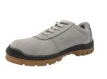 Embossed Leather Lightweight Safety Shoes , Waterproof Steel Toe Work Shoes