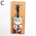 Custom cartoon luggage tag soft silicone luggage tag