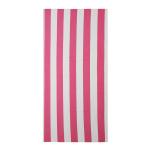 200gsm Suede Woman Printed Beach Towel Pink Striped Beach Towel
