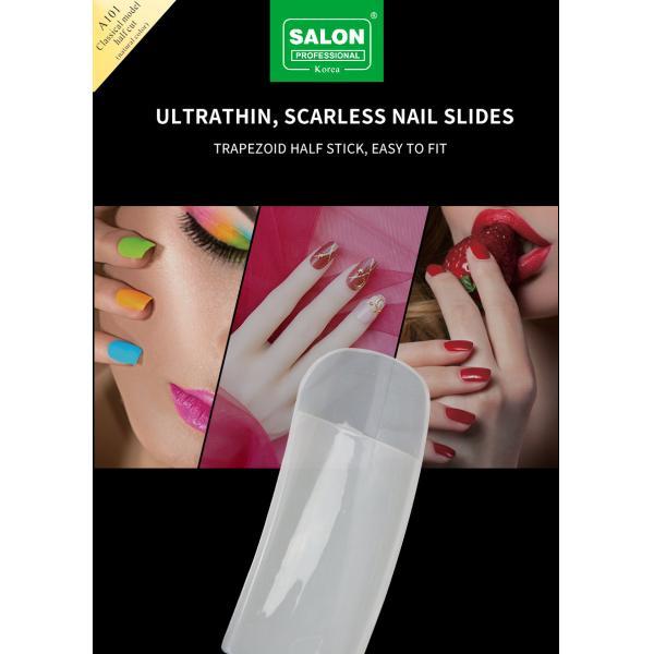 Nail Supplies Full Matte ABS Artificial Finger Nails Clear Color Smile Shape False Nail Tips