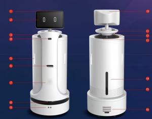 Wholesale OEM Ultraviolet Disinfection Spray Robot 1500ml H Automatic Shopping Mall from china suppliers