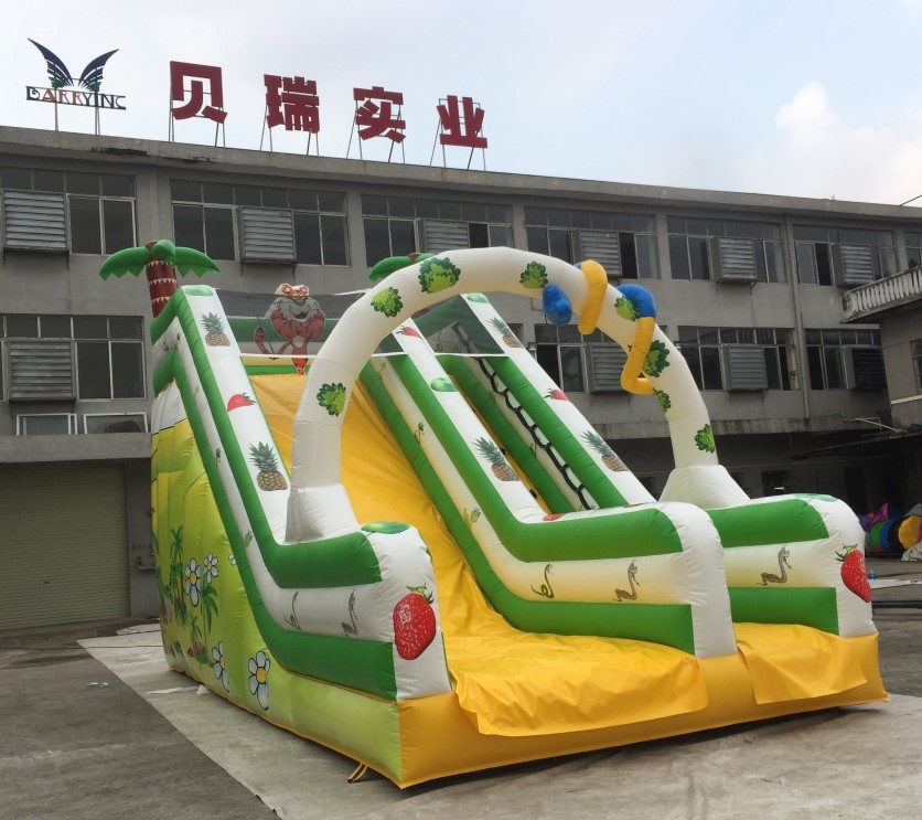 Multicolor Inflatable Water Slides Bouncer Blow Up Castle Combo