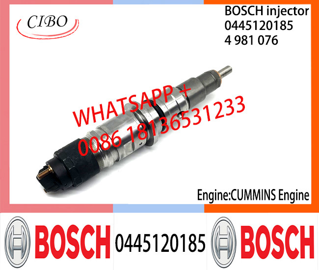 BOSCH 0445120185 4981076 Neutral Fuel Injector Assembly 0445120185 4981076 For CUMMINS