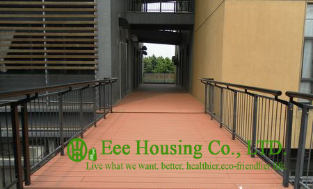 Anti-UV and Anti-impact Outdoor WPC decking For Playground, Easy Installation and Environmental Friendly