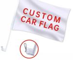 Custom Car Flag Screen Printed Mexico Car Flag With Plastic Pole