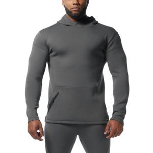 Wholesale Factory Custom Logo Cotton Long Sleeve Zipper Design Pullover Hoodie for Men Sportswear from china suppliers