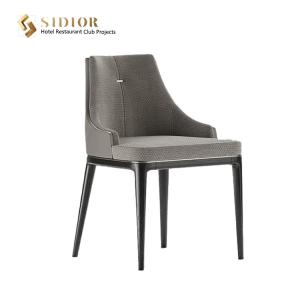 Wholesale 56cm length Grey PU Leather Dining Chairs Modern Solid Wood Finished from china suppliers