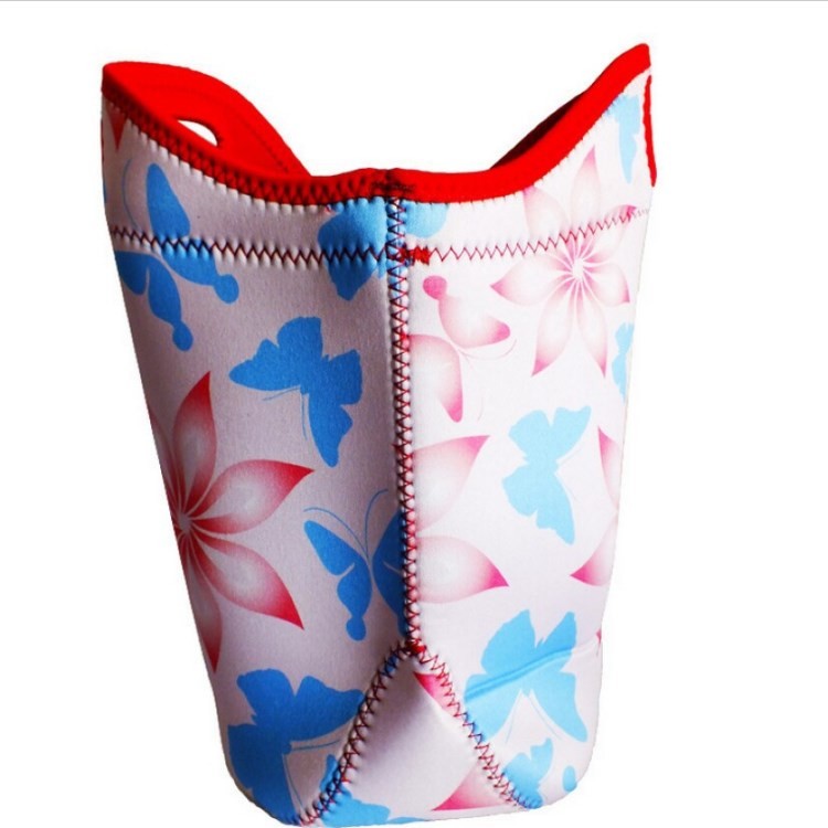 2-5 Mm Neoprene Cooler Bag SBR Picnic Insulated Bag Reusable Kids Lunch Tote