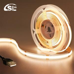 Wholesale DC 24V Waterproof 5V 8mm 320leds 1cm One Cut 4000K Natural Flexible COB LED Strip Light from china suppliers