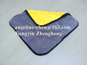 Wholesale super soft water absorption microfiber plush car cleaning towels from china suppliers