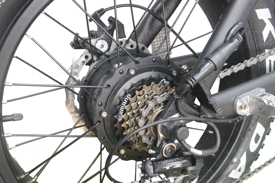 Disc Brake 1000W Retro Style 20inch Fat Tire Chopper Electric Bike for Beach Cruiser