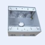 Pvc Coated 7 9 Holes WaterProof Junction Box With Pe Film Package
