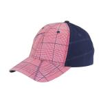 Fashion 6 Panel Check Cotton Embriodery Baseball Caps, Low Profile Adjustable