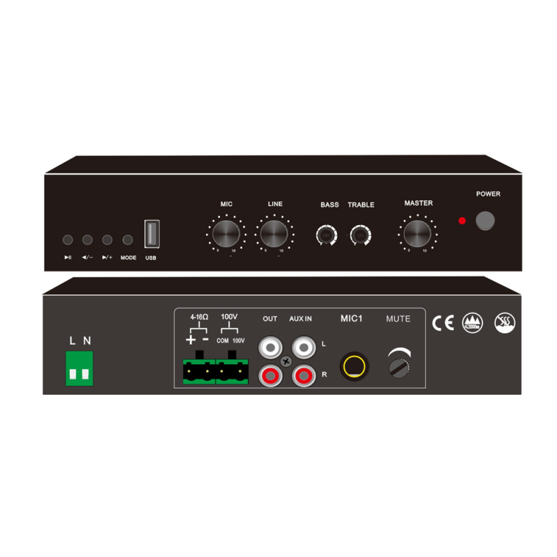 20W Class D Amplifier Dual Channel with Bluetooth and USB Chinese Factory Direct Sale
