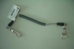 Transparent PU Coated Stainless Steel Wire Inside Tool Coiled Leash Holder w