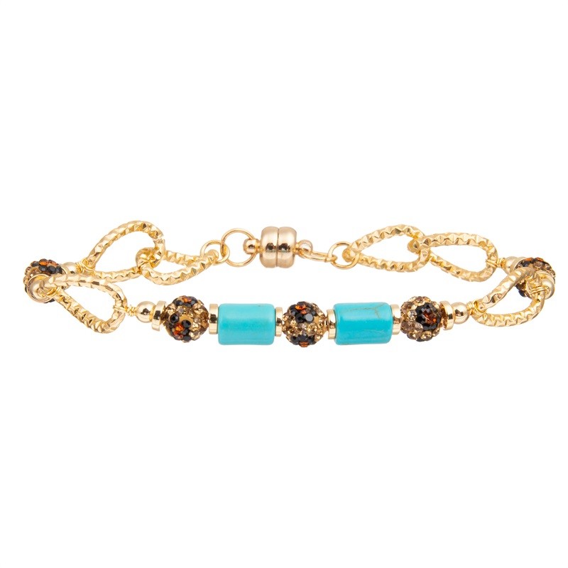 Gold Star Friendship Elastic Handmade Beads Adjustable Bracelet For Gift