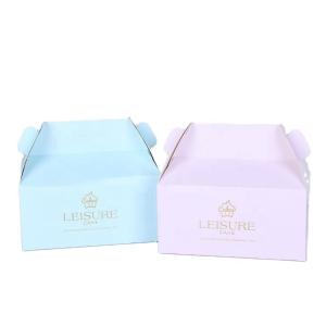 Wholesale Gift Pastry Cake Box Packaging Biodegradable Green White Tall Mini Wedding Baking from china suppliers