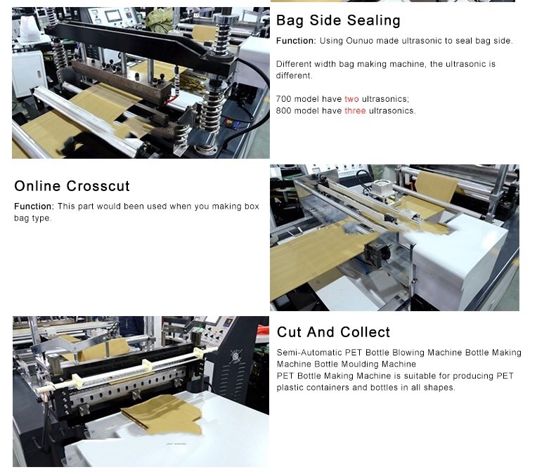 Multi Function Non Woven Bag Making Machine With LCD Touch Screen